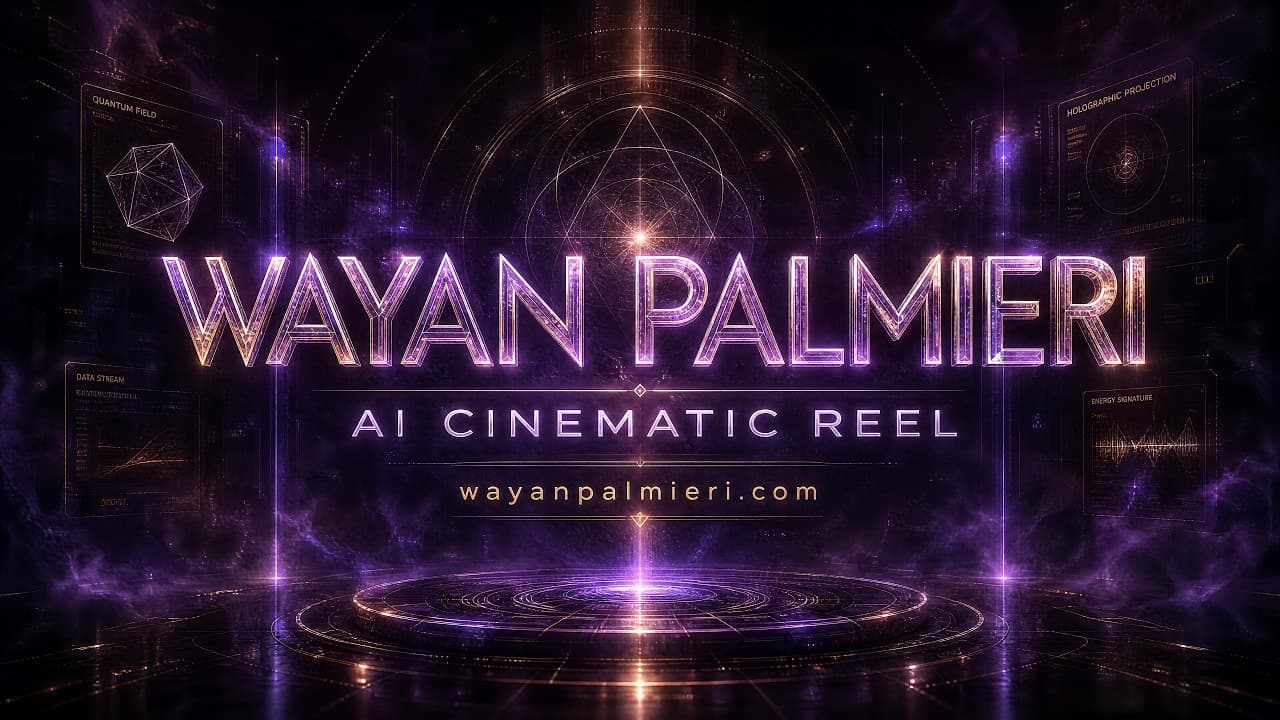 2026 AI Cinematic Reel — Reel, AI Artist, Director, Editor by Wayan Palmieri
